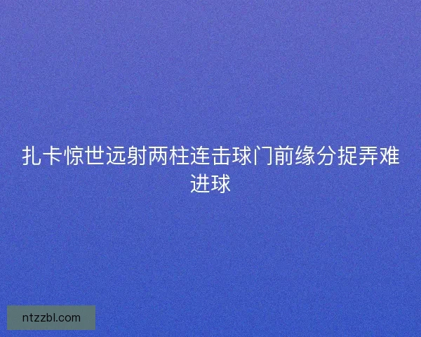 扎卡惊世远射两柱连击球门前缘分捉弄难进球